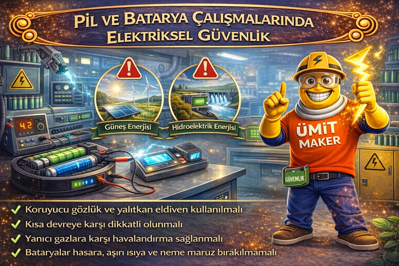 Pil ve Batarya Çalışmalarında Elektriksel Güvenlik