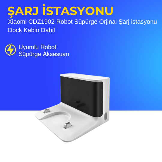 Xiaomi Rcs0 Robot Süpürge Orjinal Şarj istasyonu Dock Kablo Dahil