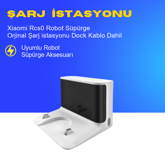Xiaomi Rcs0 Robot Süpürge Orjinal Şarj istasyonu Dock Kablo Dahil