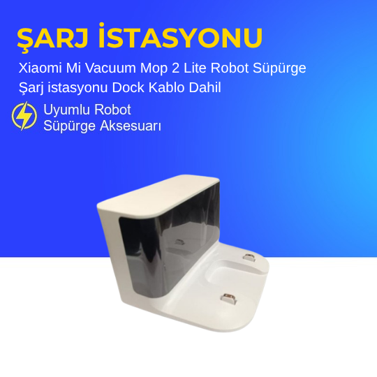 Xiaomi CDZ1902 Robot Süpürge Orjinal Şarj istasyonu Dock Kablo Dahil