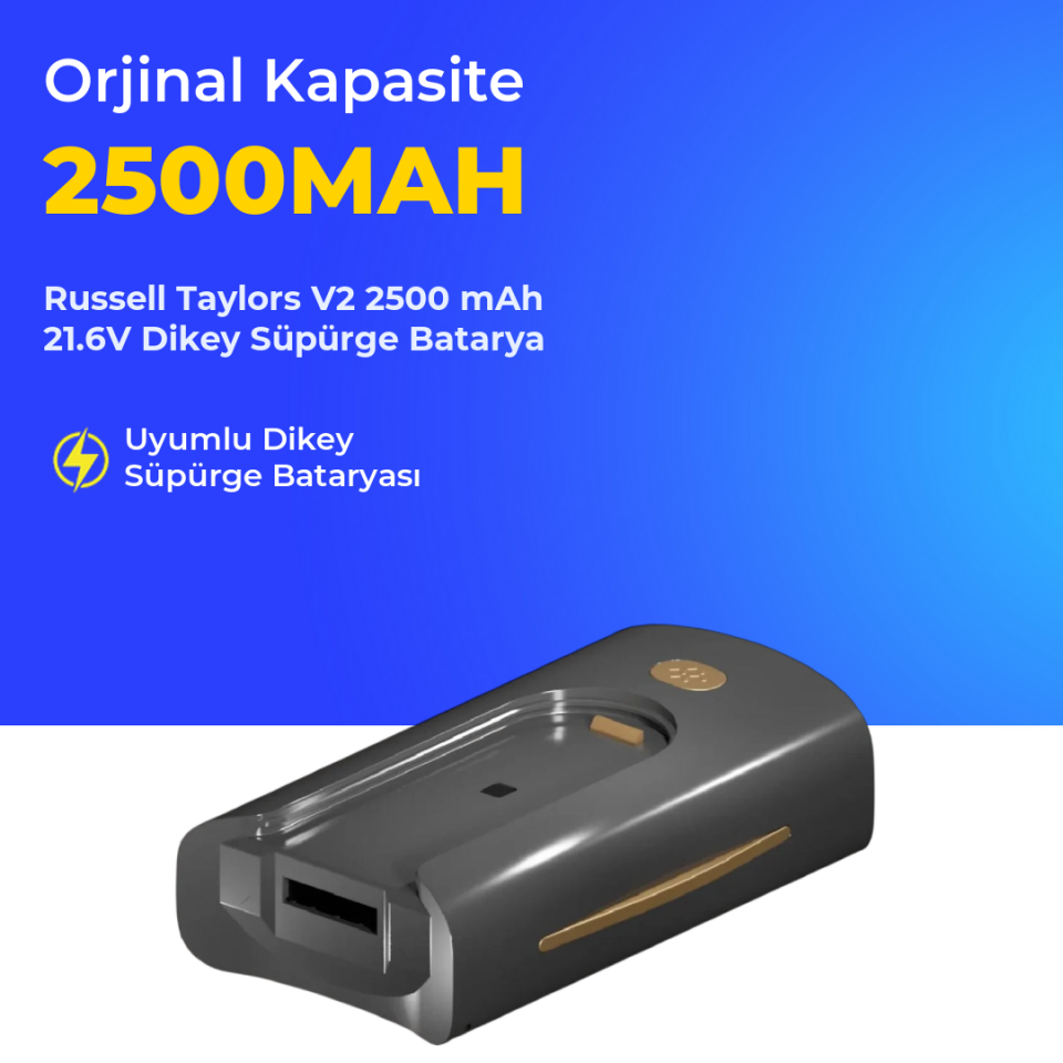 Russell Taylors V2 2500 mAh 21.6V Dikey Süpürge Batarya