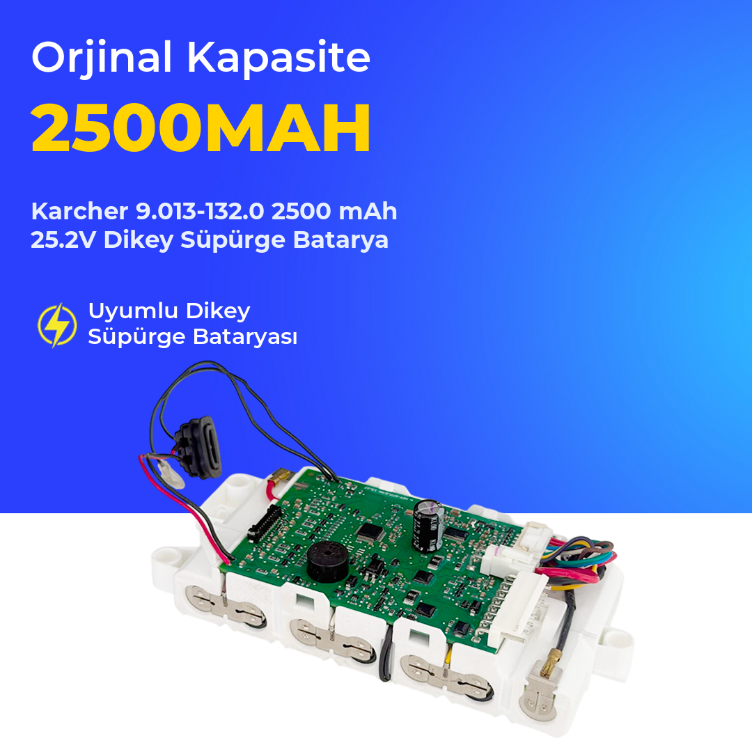 Karcher 9.013-132.0 2500 mAh 25.2V Dikey Süpürge Batarya