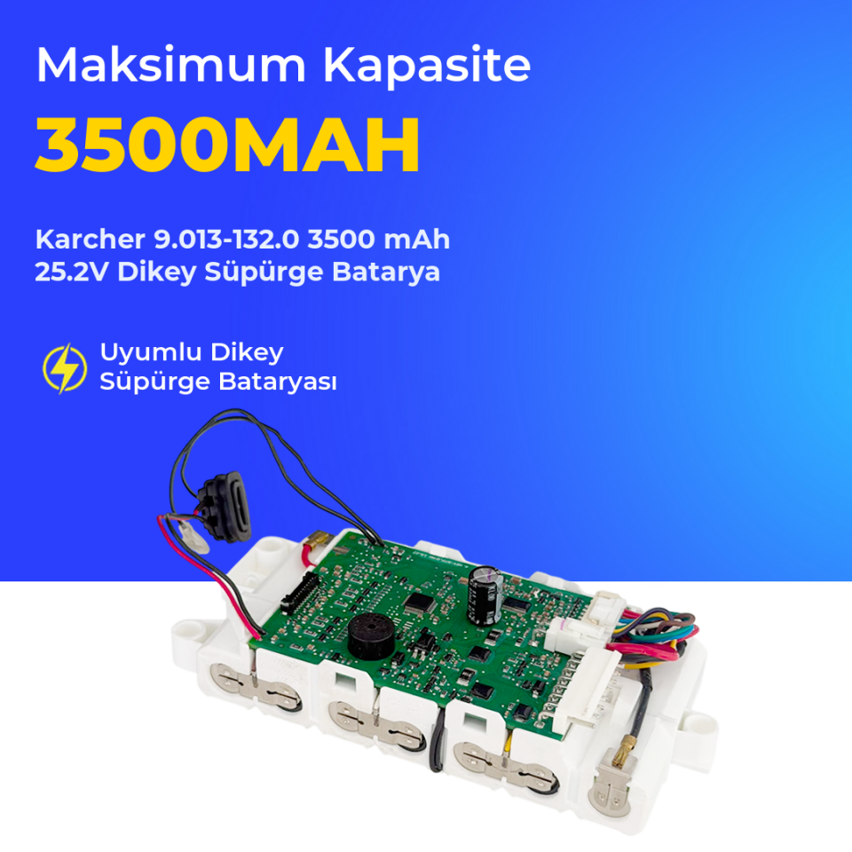 Karcher 9.013-132.0 3500 mAh 25.2V Dikey Süpürge Batarya
