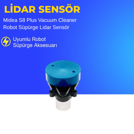 Midea S8 Plus Vacuum Cleaner Robot Süpürge Lidar Sensör