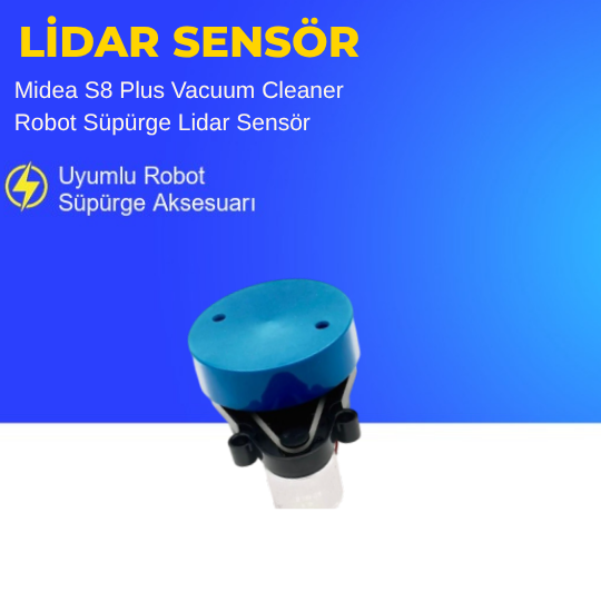 Midea S8 Plus Vacuum Cleaner Robot Süpürge Lidar Sensör