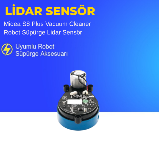 Midea S8 Plus Vacuum Cleaner Robot Süpürge Lidar Sensör