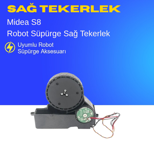 Midea S8 Robot Süpürge Sağ Tekerlek Motoru