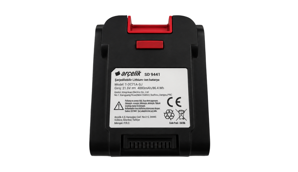 Arçelik SD 9441 4000 Mah Şarjlı Dikey Süpürge Bataryası