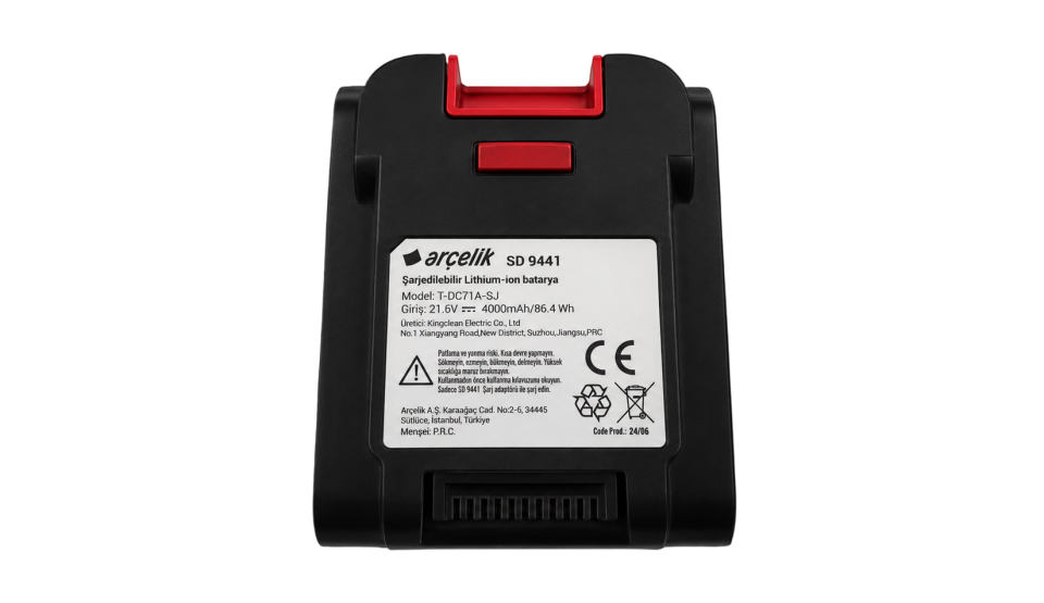 Arçelik SD 9441 4000 Mah Şarjlı Dikey Süpürge Bataryası
