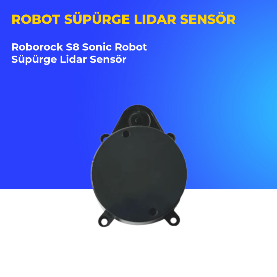 Roborock S8 Sonic Robot Süpürge Lidar Sensör