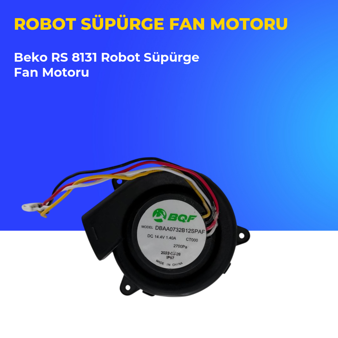 Beko RS 8131 Robot Süpürge Fan Motoru