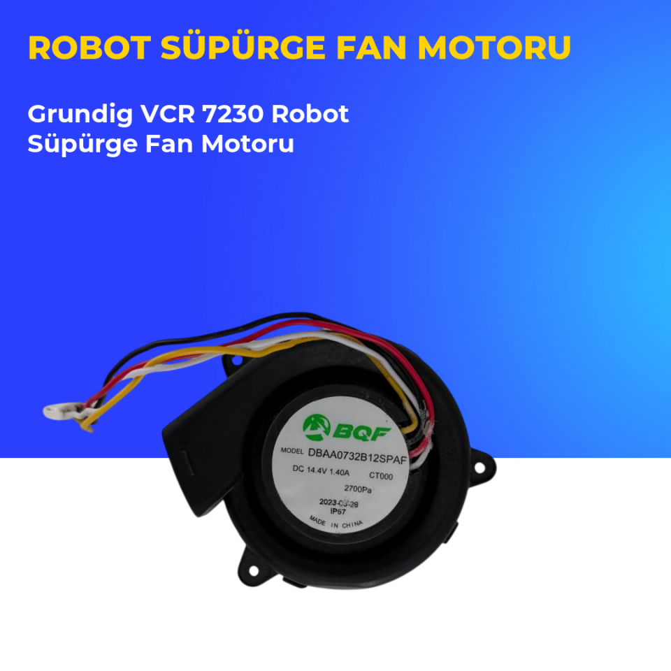 Grundig VCR 7230 Robot Süpürge Fan Motoru