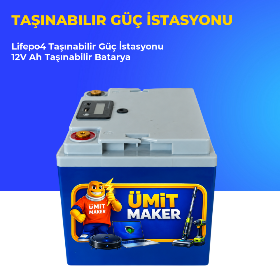 Lifepo4 Taşınabilir Güç İstasyonu 12V Ah Taşınabilir Batarya