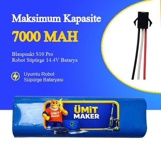 Blaupunkt S10 Pro Robot Süpürge 7000 mAh Batarya