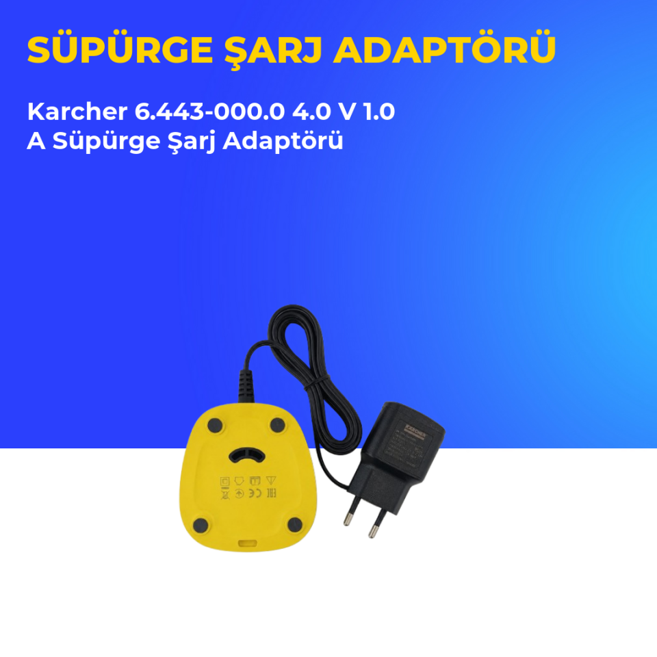 Karcher 6.443-000.0 4.0 V 1.0 A Süpürge Şarj Adaptörü
