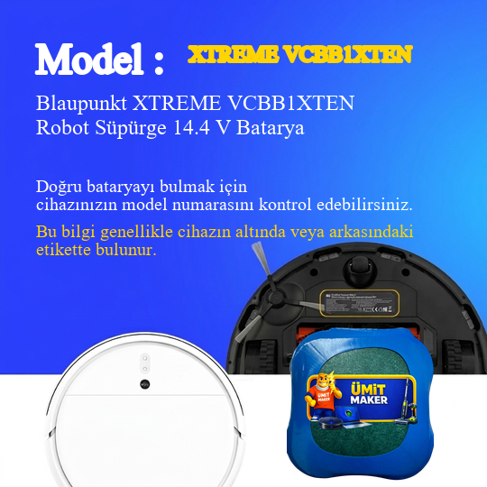 Blaupunkt XTREME VCBB1XTEN Robot Süpürge 5200 mAh Batarya