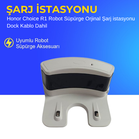 Honor Choice R1 Robot Süpürge Orjinal Şarj istasyonu Dock Kablo Dahil