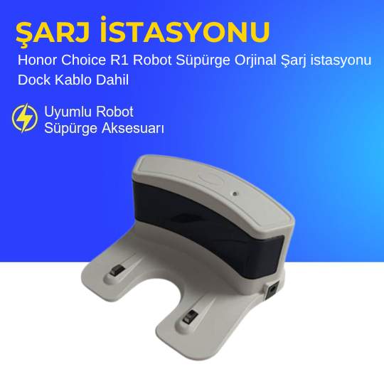 Honor Choice R1 Robot Süpürge Orjinal Şarj istasyonu Dock Kablo Dahil