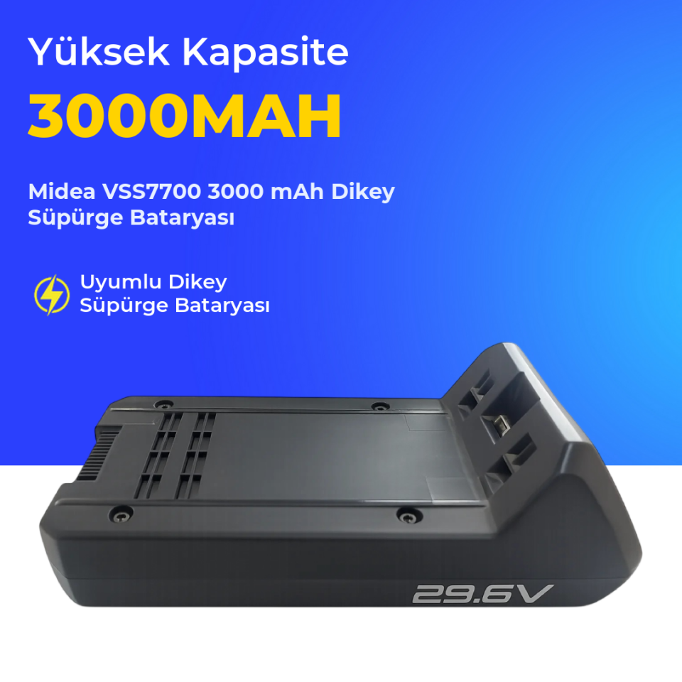 Midea VSS7700 3000 Mah Şarjlı Dikey Süpürge Bataryası