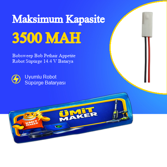 Bobsweep Bob Pethair Appetite Robot Süpürge 3500 mAh Batarya