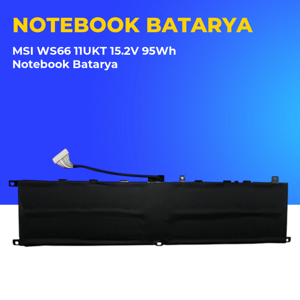 MSI WS66 11UKT 15.2V 95Wh Notebook Batarya