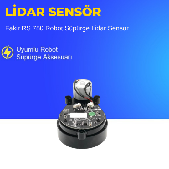 Fakir RS 780 Robot Süpürge Lidar Sensör