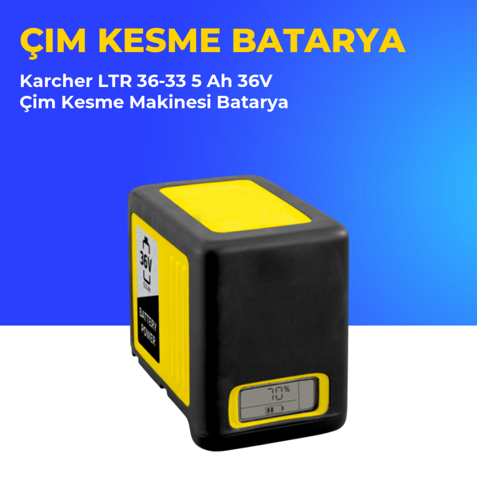 Karcher LTR 36-33 5 Ah 36V Çim Kesme Makinesi Batarya