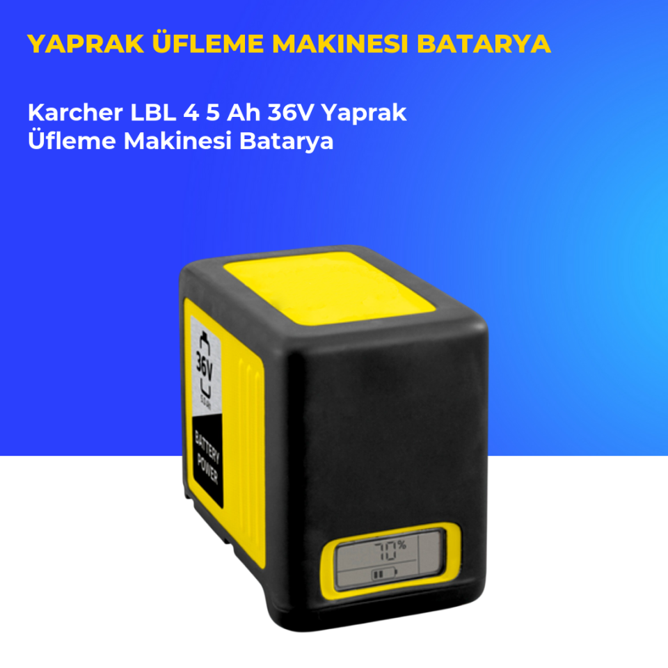 Karcher LBL 4 5 Ah 36V Yaprak Üfleme Makinesi Batarya