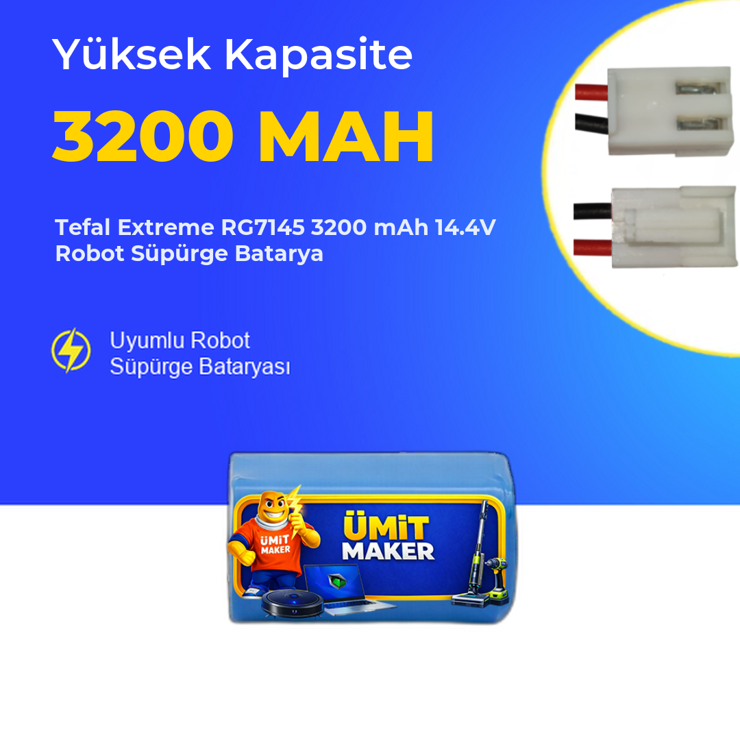 Tefal Extreme RG7145 3200 mAh 14.4V Robot Süpürge Batarya