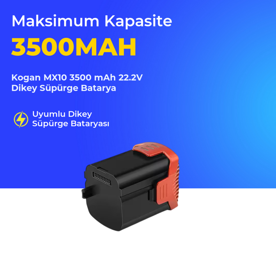 Kogan MX10 3500 mAh 22.2V Dikey Süpürge Batarya