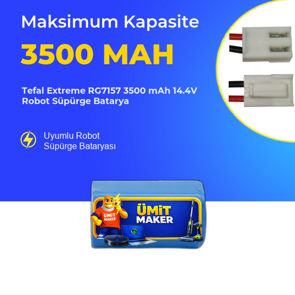 Tefal Extreme RG7157 3500 mAh 14.4V Robot Süpürge Batarya