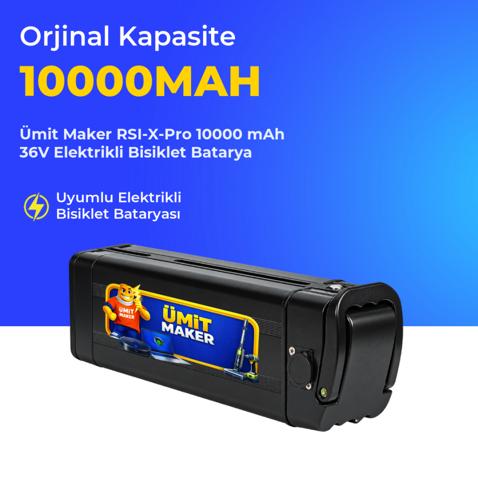 RSI-X-Pro 10000 mAh 36V Elektrikli Bisiklet Batarya