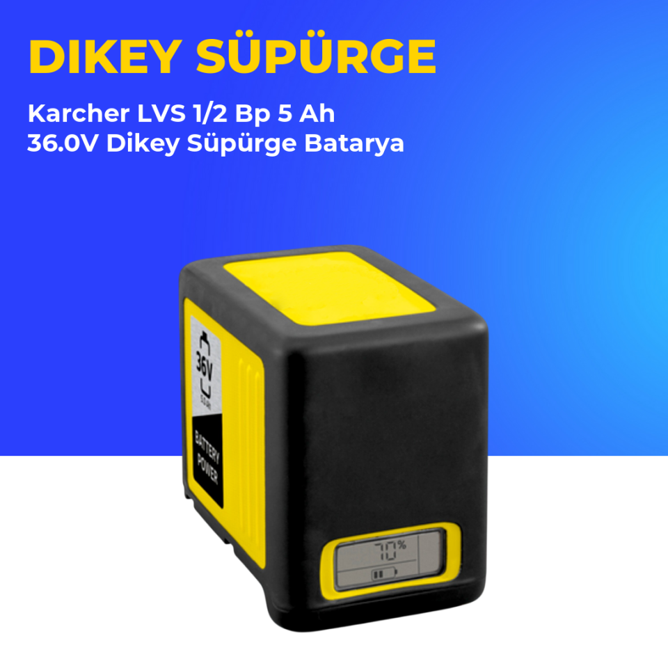 Karcher LVS 1/2 Bp 5 Ah 36.0V Dikey Süpürge Batarya