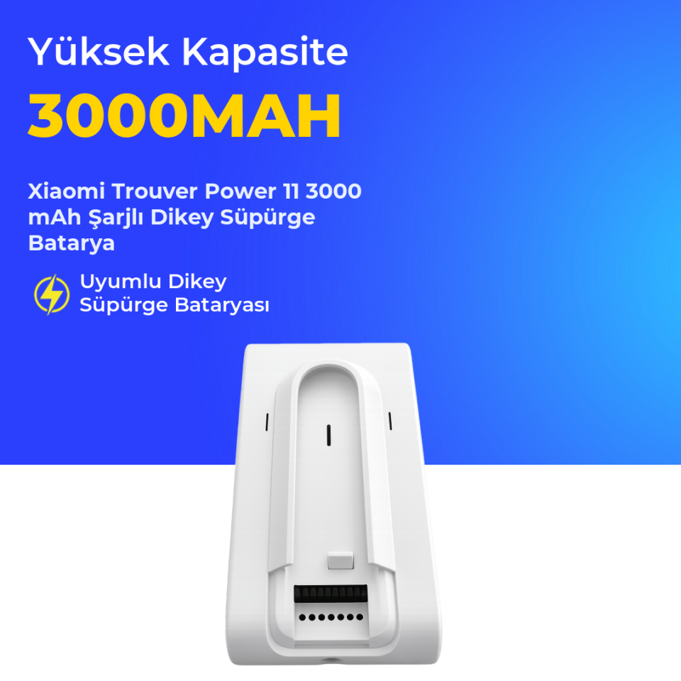 Xiaomi Trouver Power 11 3000 Mah Şarjlı Dikey Süpürge Bataryası