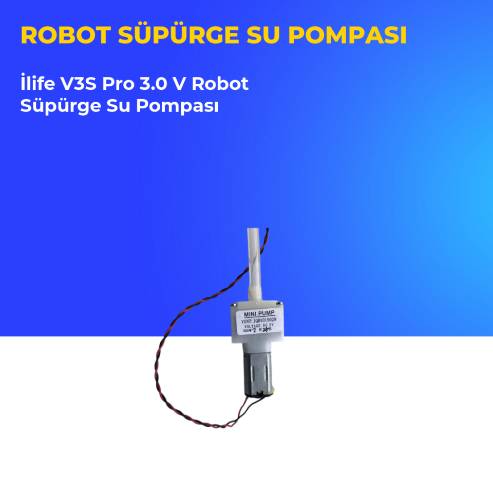 İlife V3S Pro 3.0 V Robot Süpürge Su Pompası