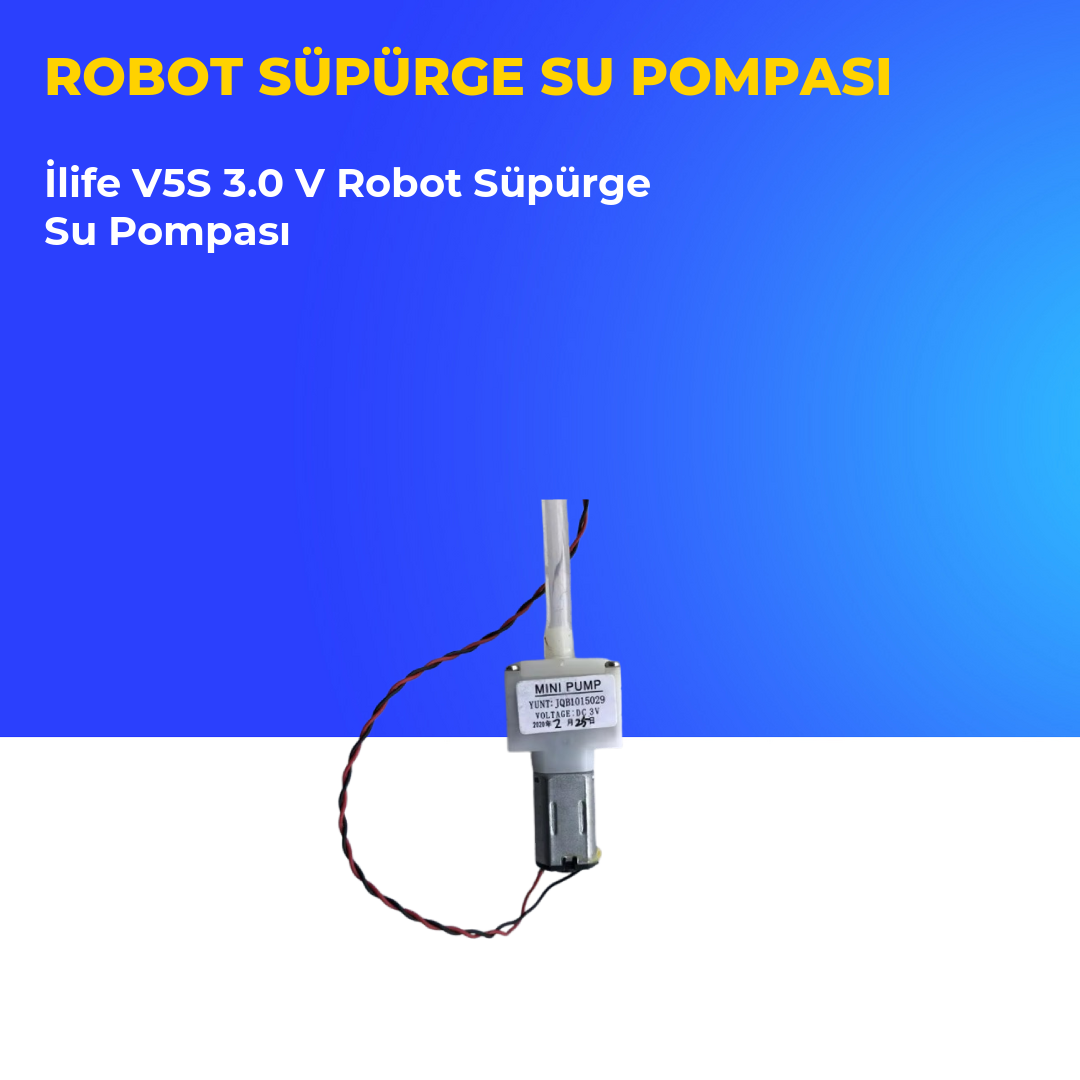 İlife V5S 3.0 V Robot Süpürge Su Pompası
