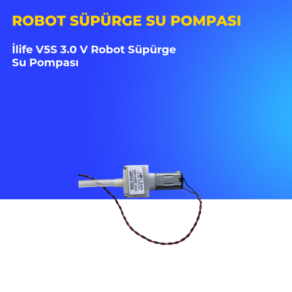 İlife V5S 3.0 V Robot Süpürge Su Pompası