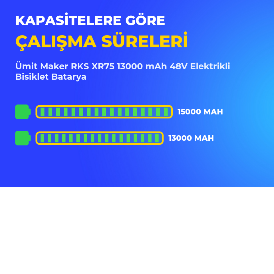 RKS XR75 13000 mAh 48V Elektrikli Bisiklet Batarya