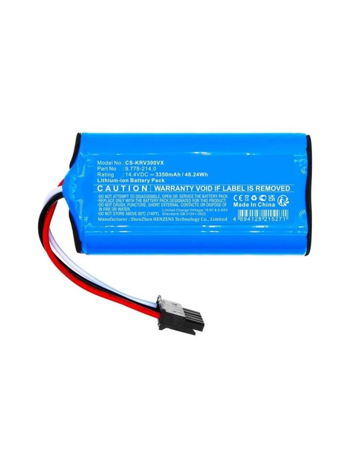 Karcher Rvc 3 Comfort Extra Robot Süpürge 3500 mAh 14.4 V Batarya – Orjinal Uyumlu Uzun Ömürlü, Yüksek Performans Pil