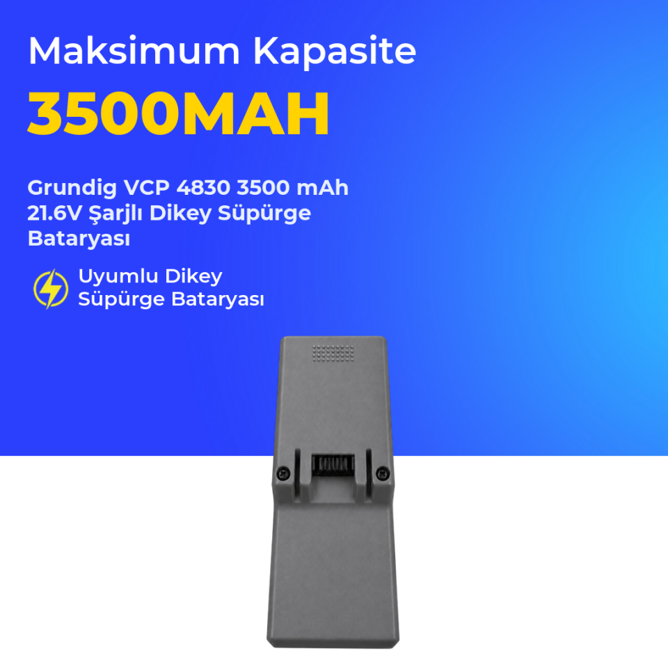 Grundig VCP 4830 3500 Mah Şarjlı Dikey Süpürge Bataryası