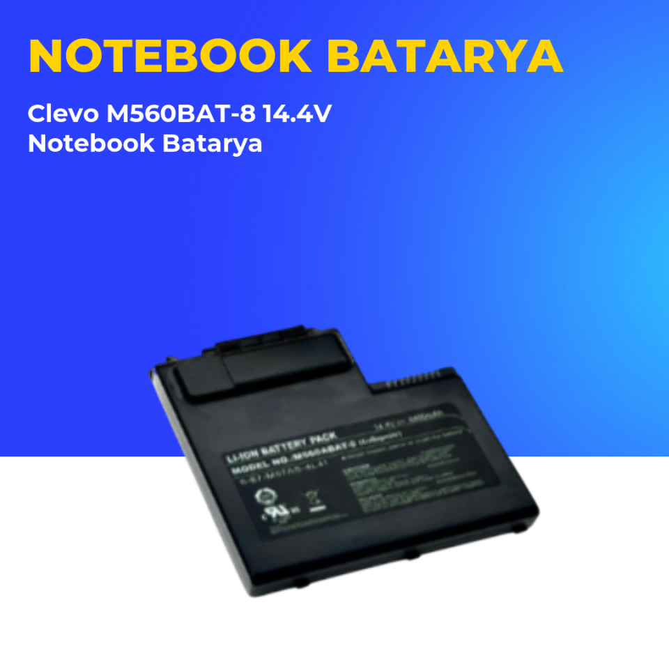 Clevo M560BAT-8 14.4V Notebook Batarya