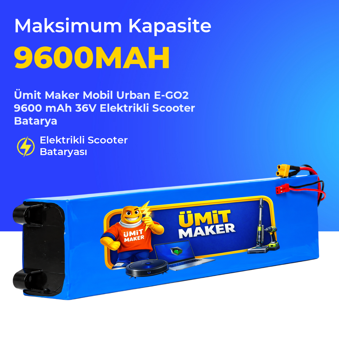 Mobil Urban E-GO2 9600 mAh 36V Elektrikli Scooter Batarya