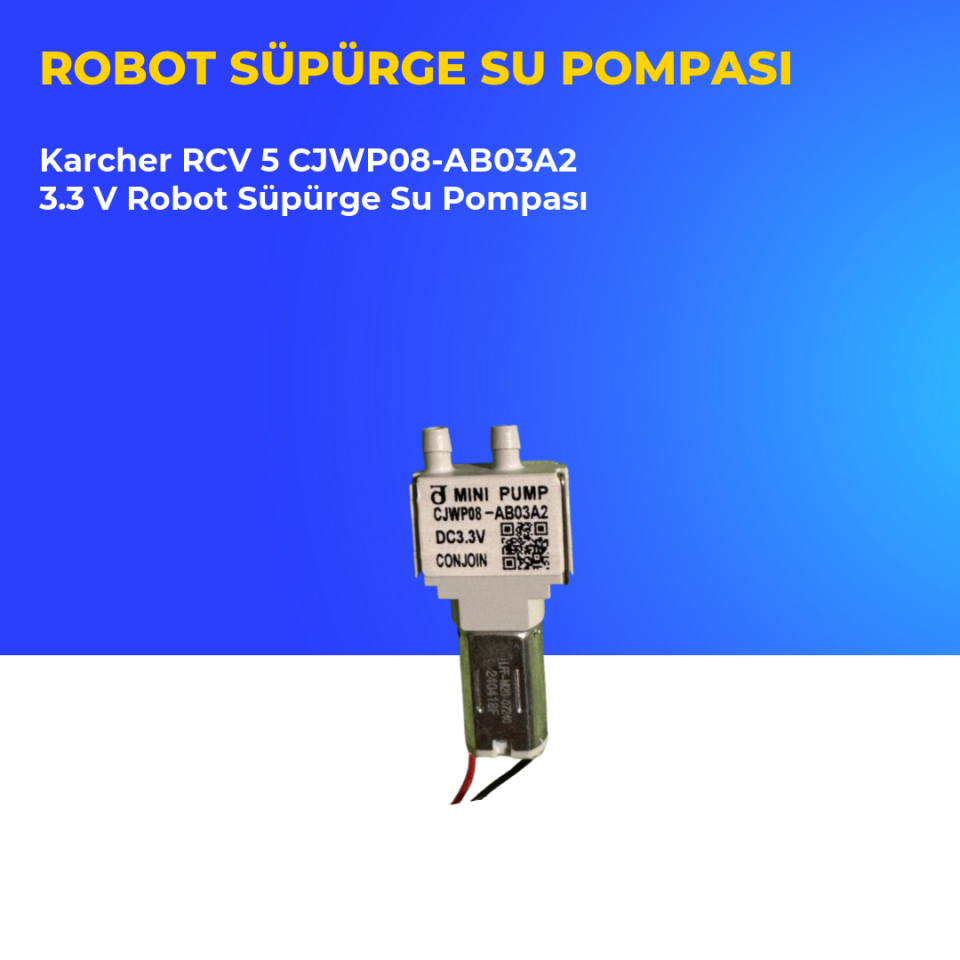 Karcher RCV 5 CJWP08-AB03A2 3.3 V Robot Süpürge Su Pompası