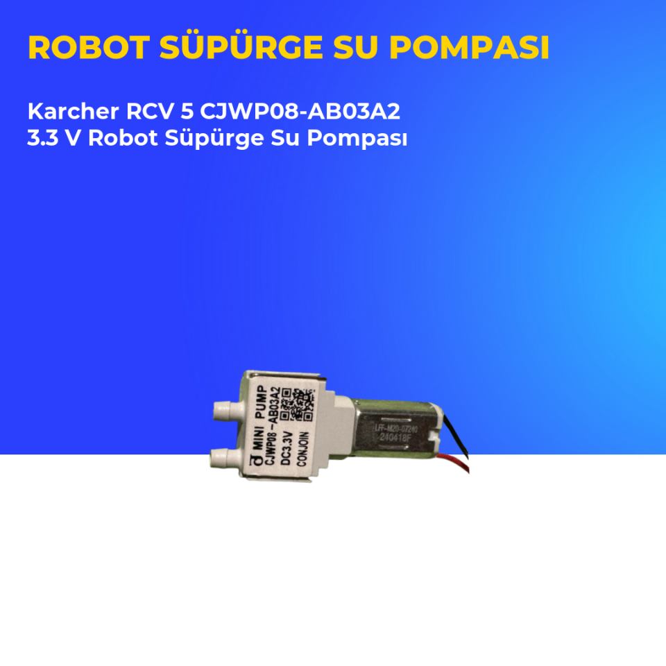 Karcher RCV 5 CJWP08-AB03A2 3.3 V Robot Süpürge Su Pompası