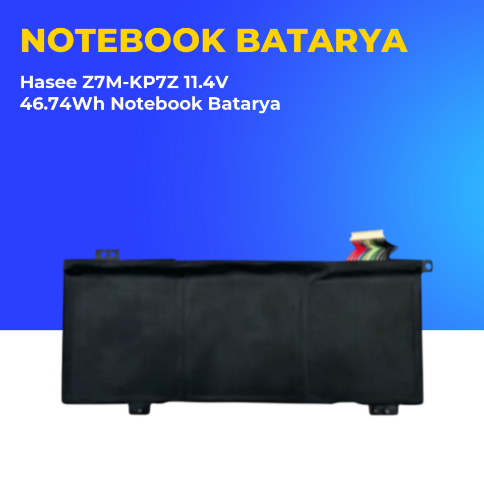 Hasee Z7M-KP7Z 11.4V 46.74Wh Notebook Batarya