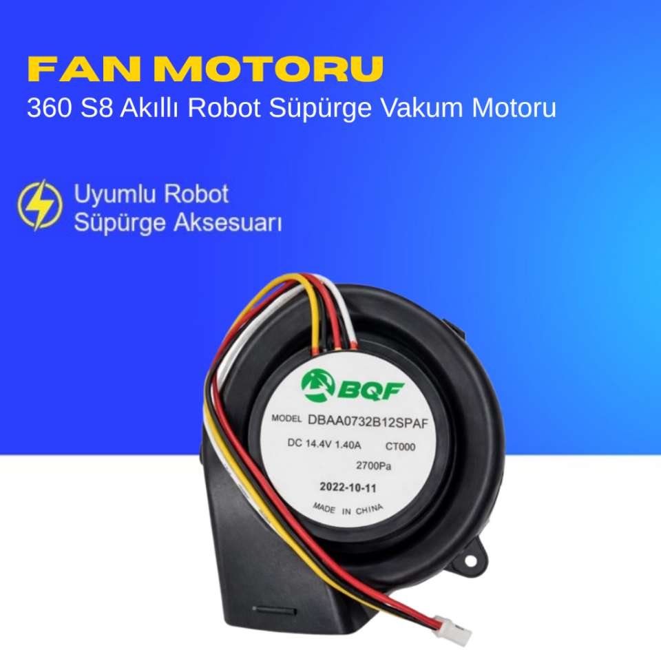 360 S8 Akıllı Robot Süpürge Vakum Motoru Aksesuarları – Yedek Parça