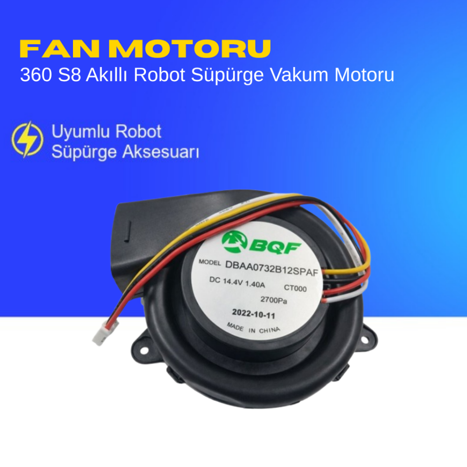 360 S8 Akıllı Robot Süpürge Vakum Motoru Aksesuarları – Yedek Parça