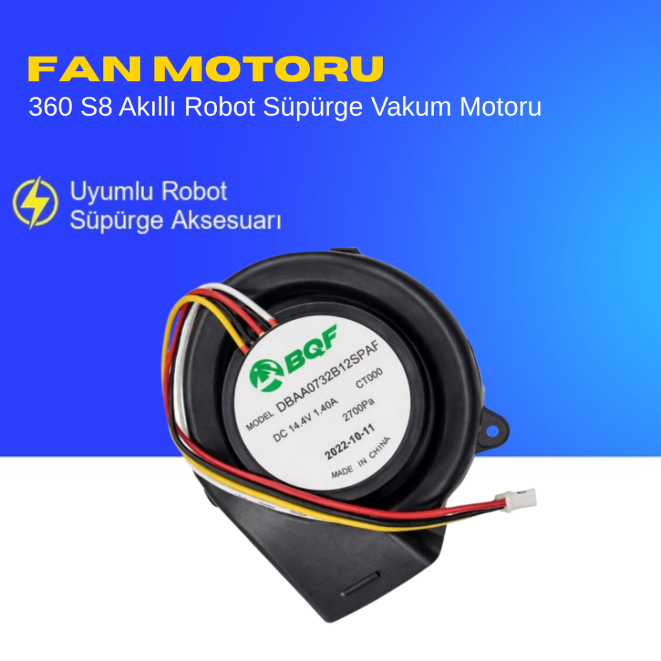 360 S8 Akıllı Robot Süpürge Vakum Motoru Aksesuarları – Yedek Parça