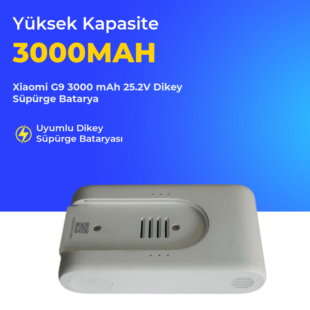 Xiaomi G9 3000 mAh 25.2V Dikey Süpürge Batarya