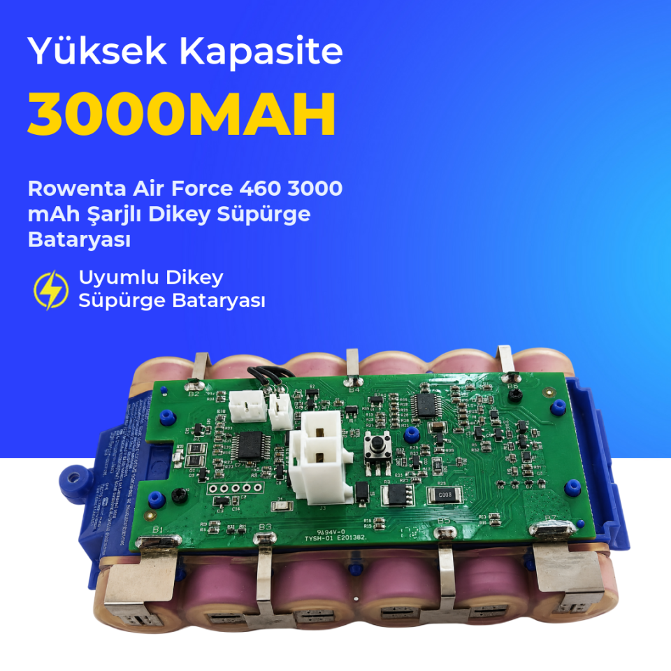 Rowenta Air Force 460 3000 Mah Şarjlı Dikey Süpürge Bataryası